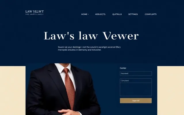 Whitmore & Hale concept website homepage design
