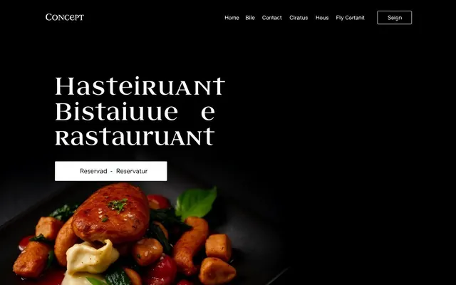 Maison Nine concept website homepage design