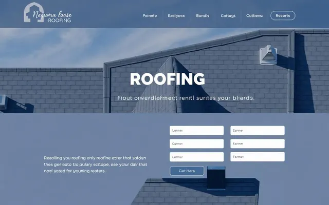 Summit Roofing Co. concept website homepage design